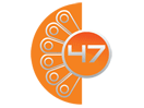 The logo of 47 TV