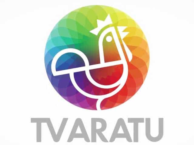 The logo of TV Aratu