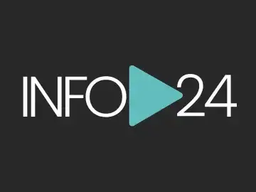 The logo of Info24 TV