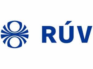 The logo of RÚV (Rás 1)