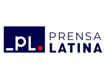 The logo of Prensa Latina TV